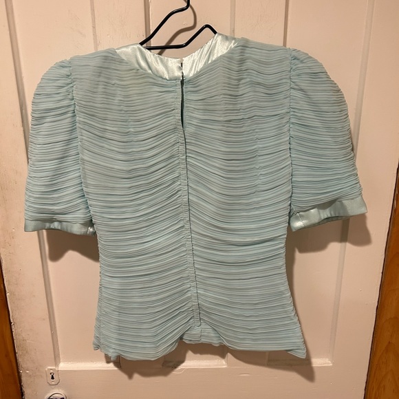 Talbots chiffon and satin blouse - Picture 2 of 10
